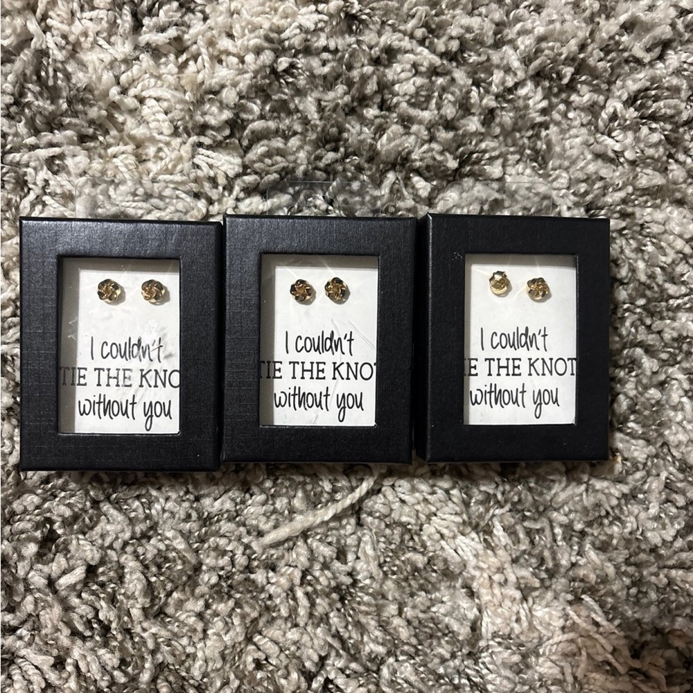 Black Modern Earrings Minimalist Jewelry